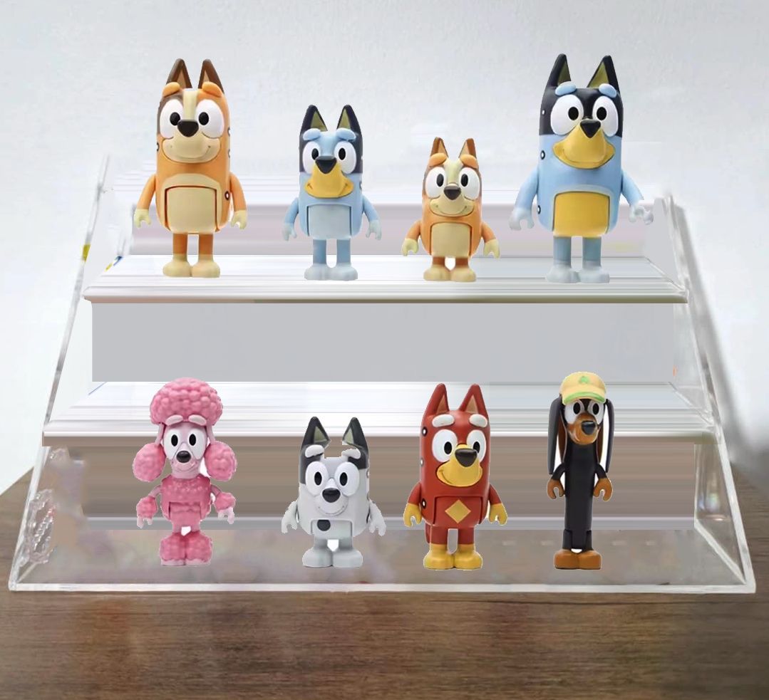 Bluey 8PCS Action Figure Bundle