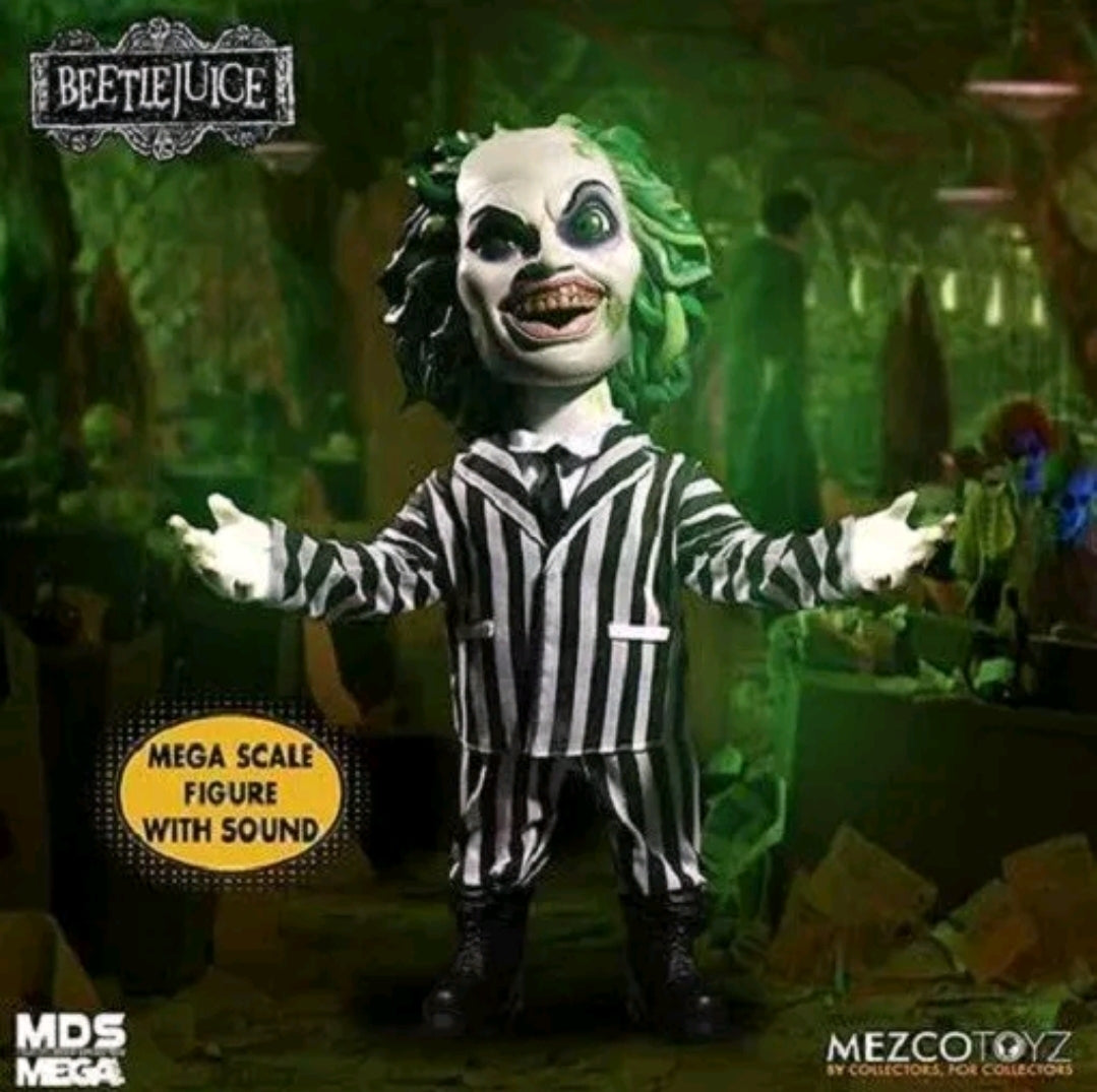Mezco MDS Beetlejuice Talking 15 inch Mega Scale Doll