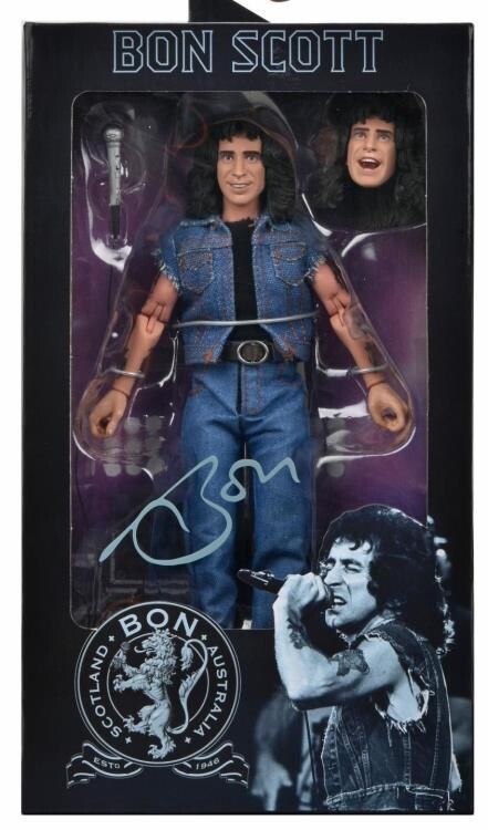 NECA AC/DC Bon Scott "Highway to Hell" 8” Clothed Action Figure