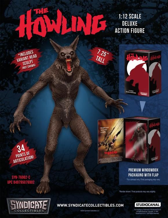 The Howling 1:12 Scale Werewolf Deluxe Action Figure