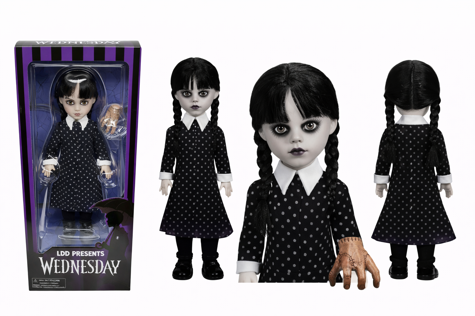 Mezco Living Dead Dolls Presents Wednesday 10” Figure – Netflix Series Collectible