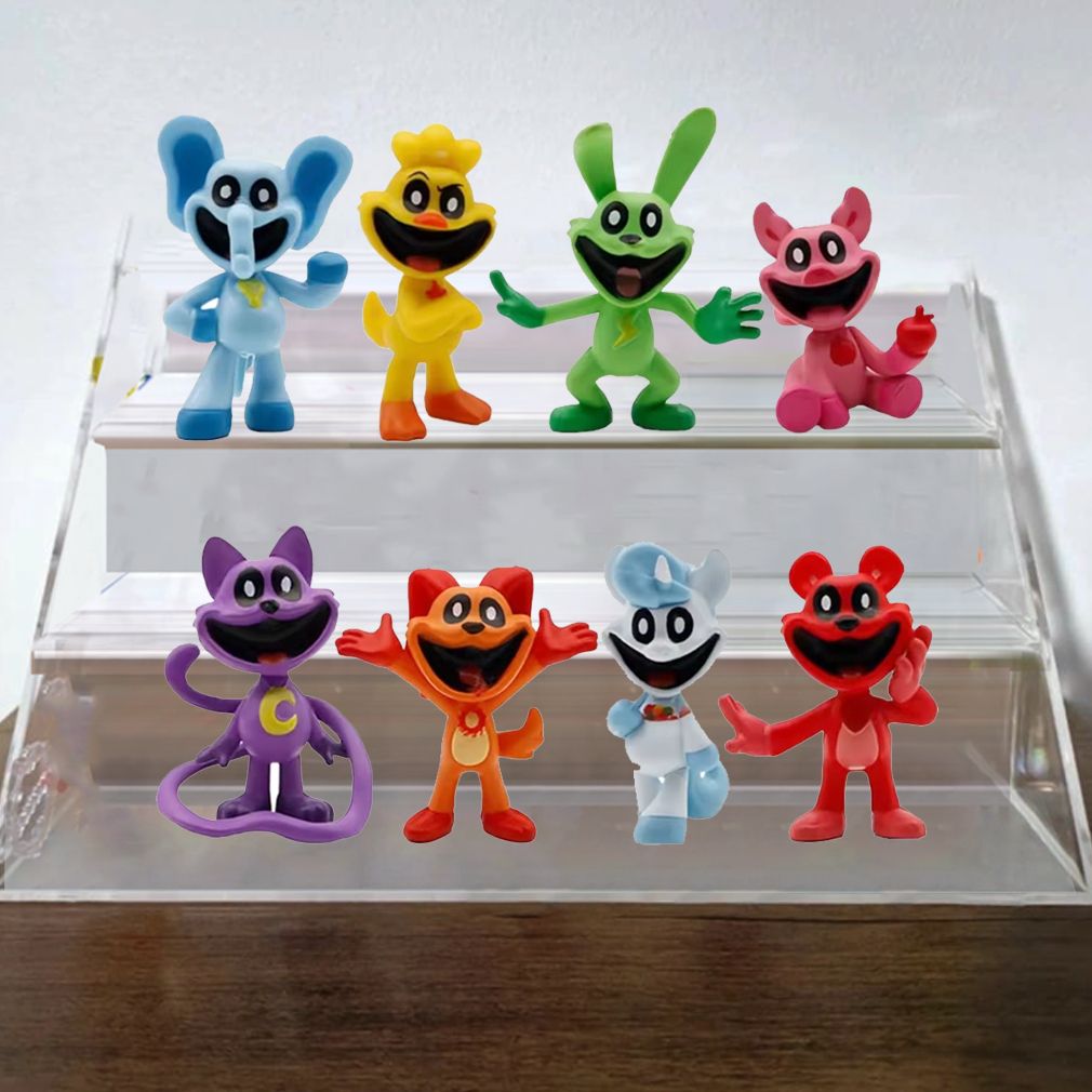 Smiley Critters 8PCS Action Figure Bundle