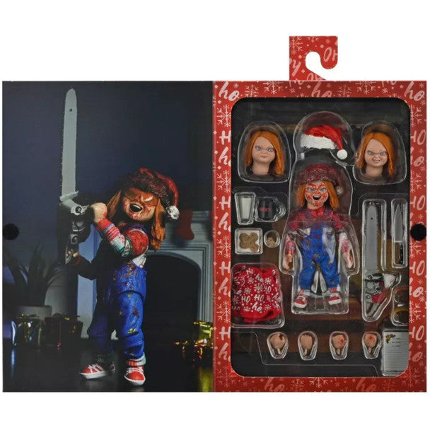 NECA Chucky Childs Play Christmas Ultimate Action Figure Boxed