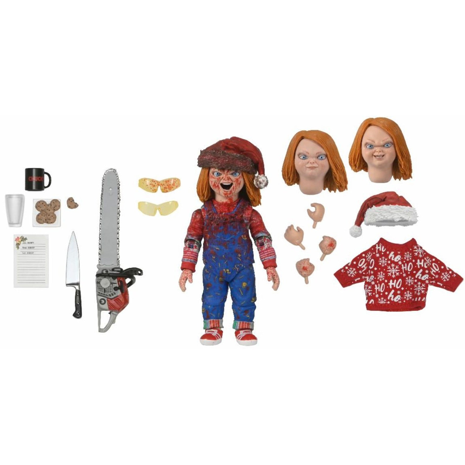 NECA Chucky Childs Play Christmas Ultimate Action Figure Boxed